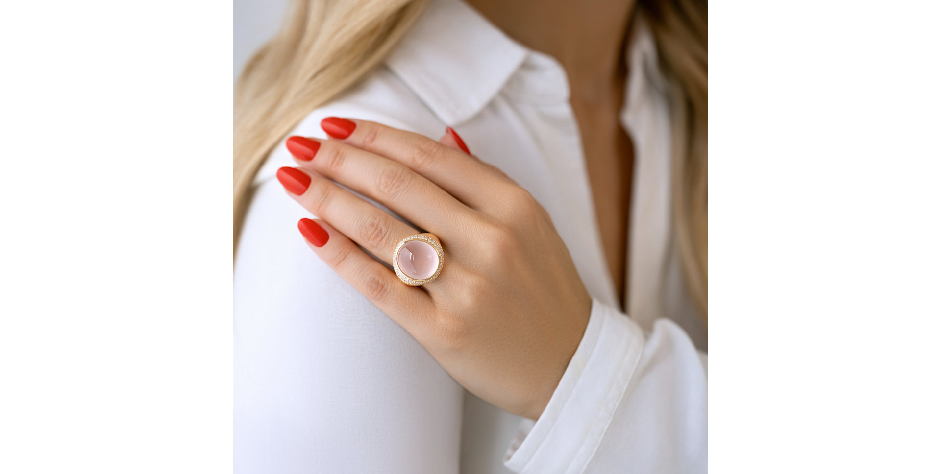 Prsteň s topásom a diamantmi Persephonas Devotion