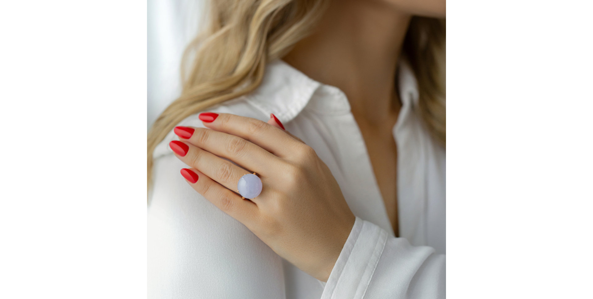 Prsteň s chalcedonom Eldorin