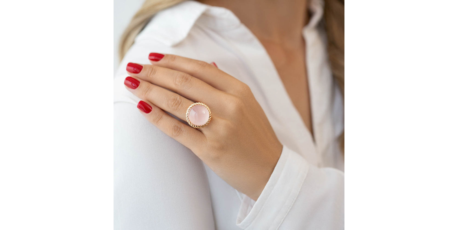 Prsteň s ruženínom Elestren