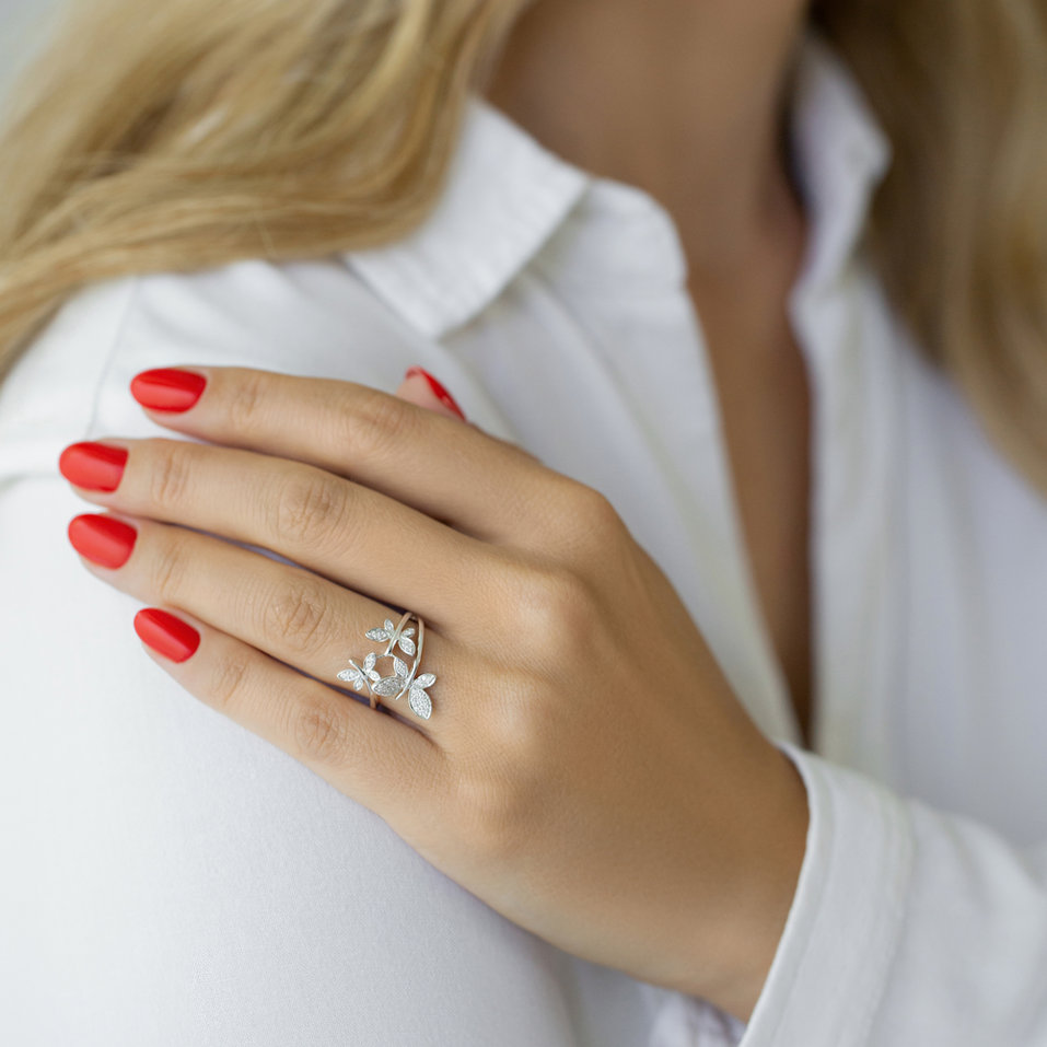 Prsteň s diamantmi Rona