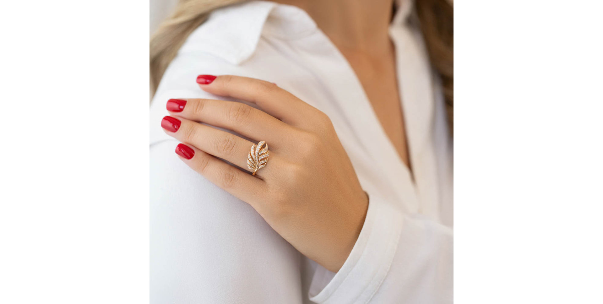 Prsteň s diamantmi Floral Treasure