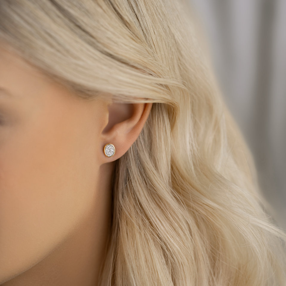 Náušnice s diamantmi Eloso