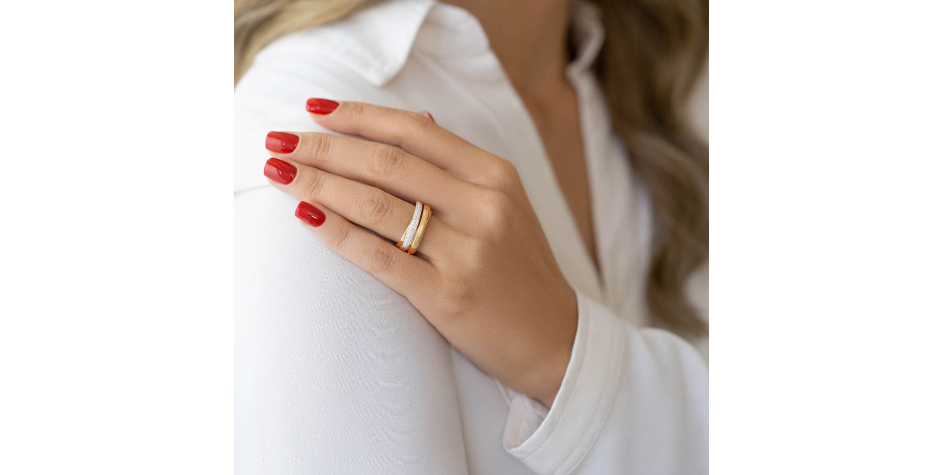 Prsteň s diamantmi Hippolyte