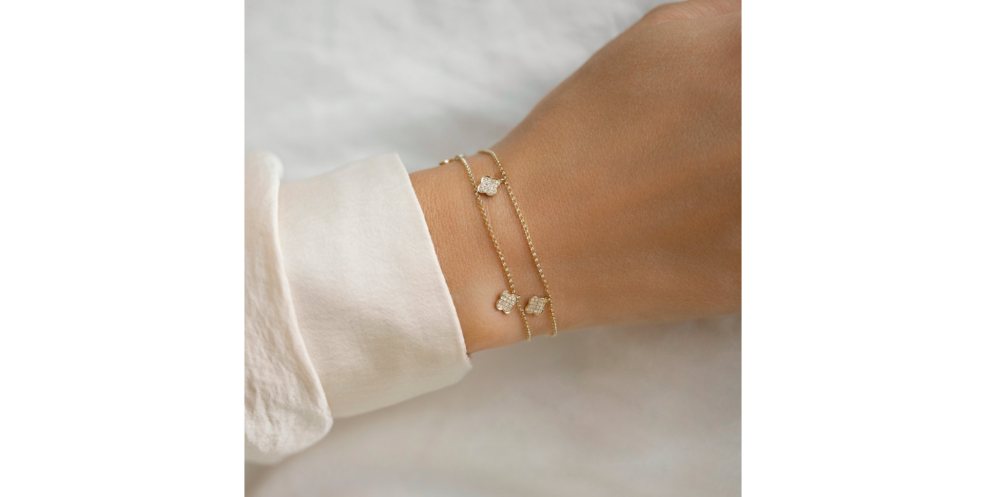 Náramok s diamantmi Endless Luck