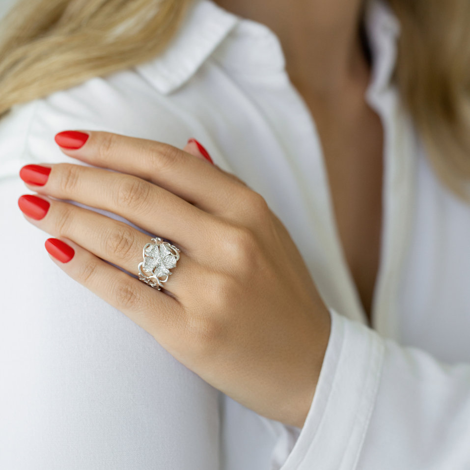Prsteň s diamantmi Garden Glam