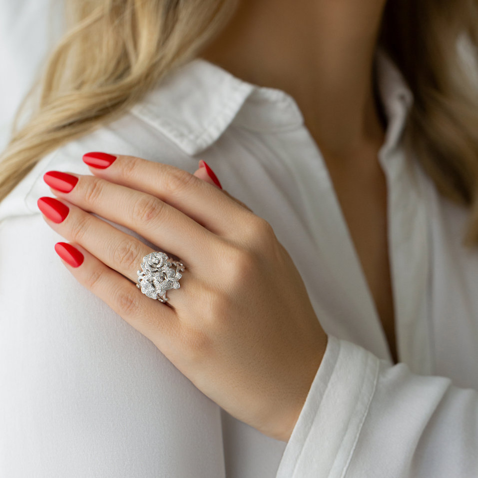 Prsteň s diamantmi Oblivion Garden