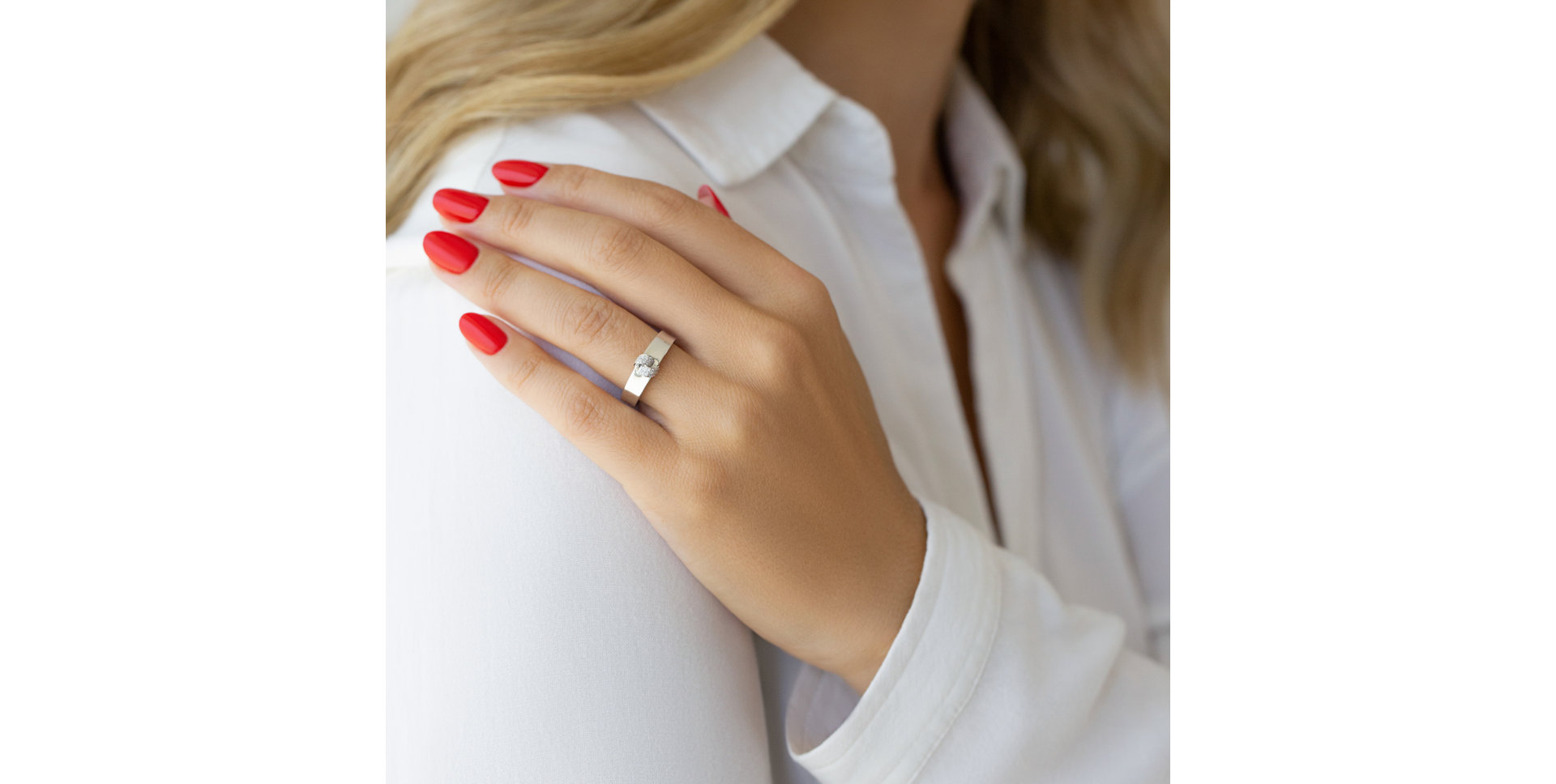 Prsteň s diamantmi Lonely Romance