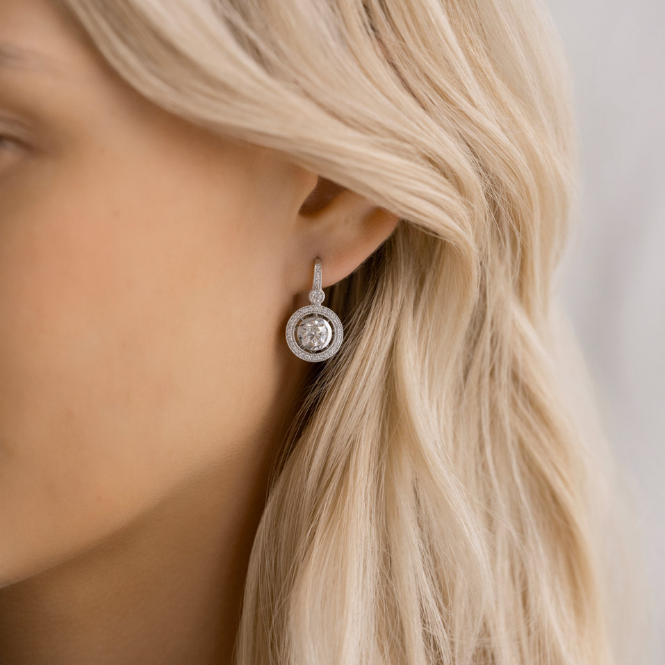 Náušnice s diamantmi Monarch Love