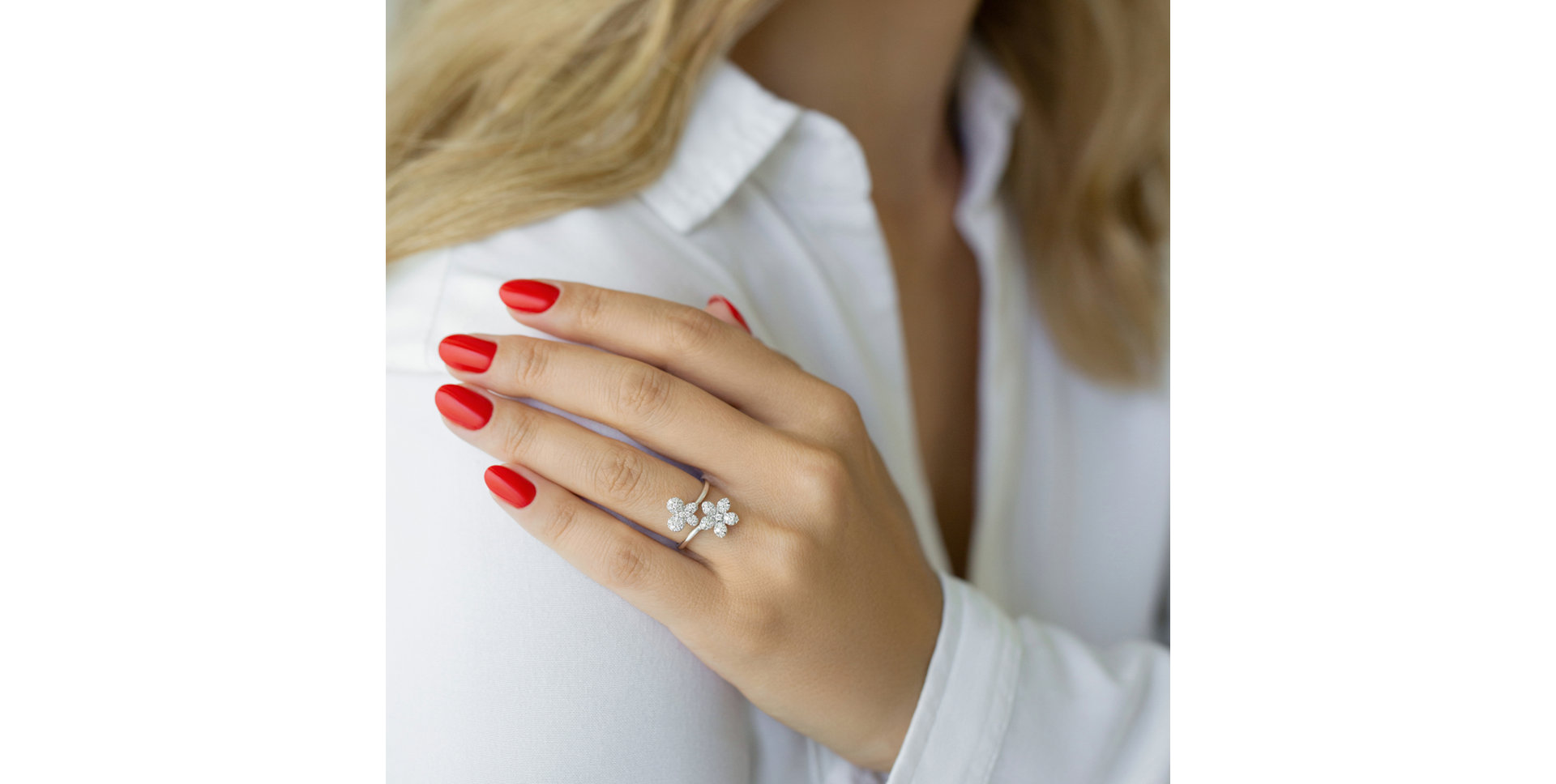 Prsteň s diamantmi Nature Departure