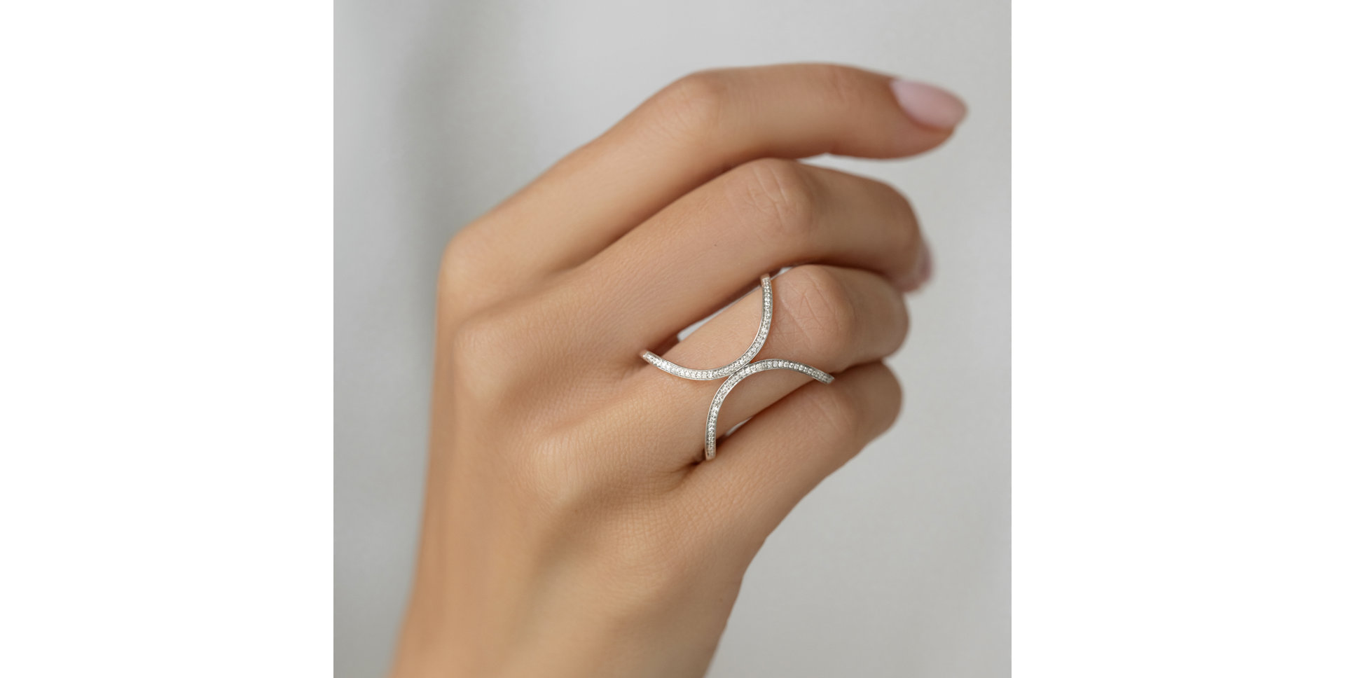 Prsteň s diamantmi Lyrix