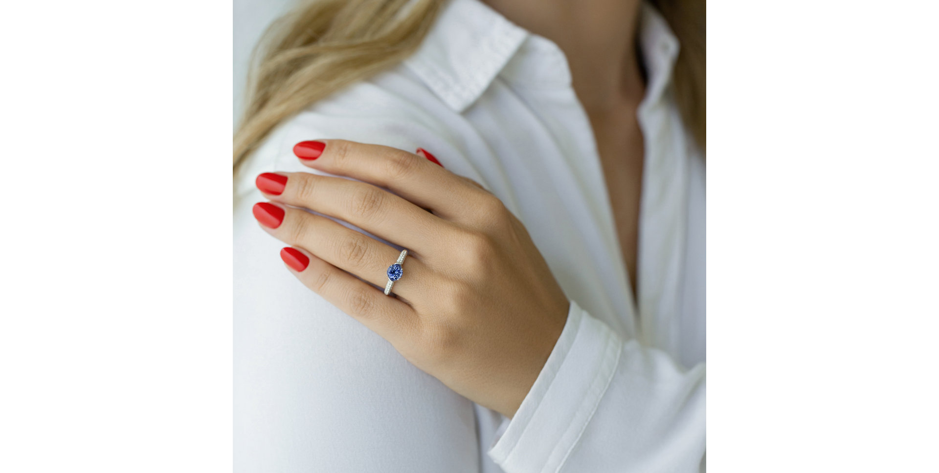 Prsteň s diamantmi a tanzanitom Fairytale Cosmos