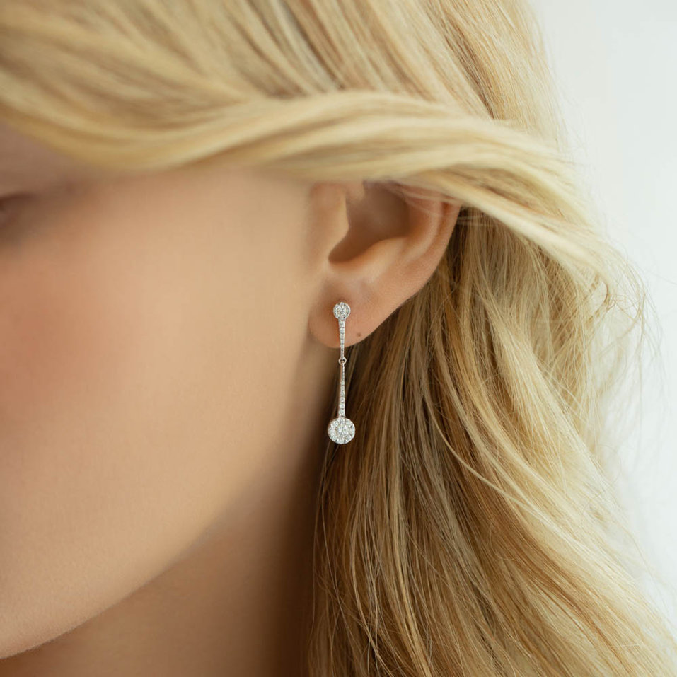 Náušnice s diamantmi Raymond