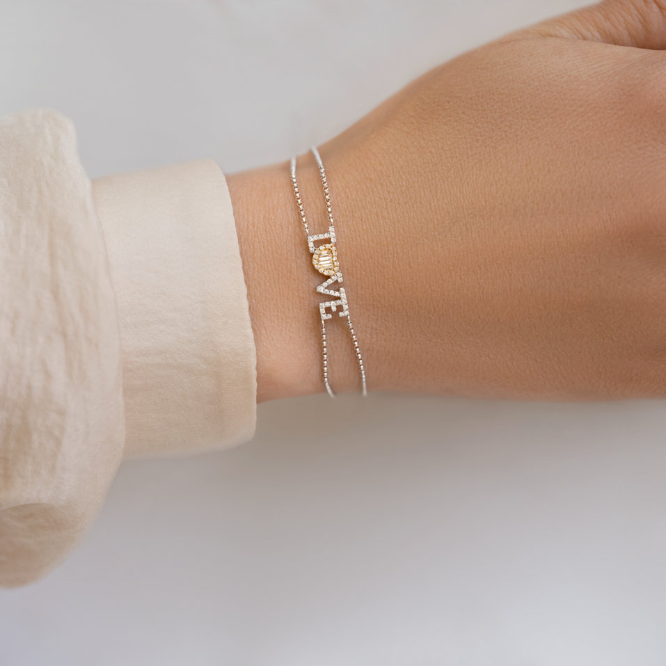 Náramok s diamantmi Love Messenger