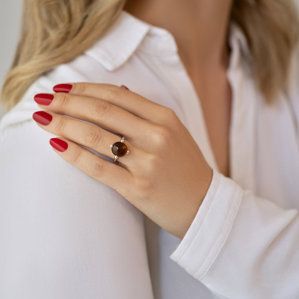 Prsteň s quartzom Space Empire