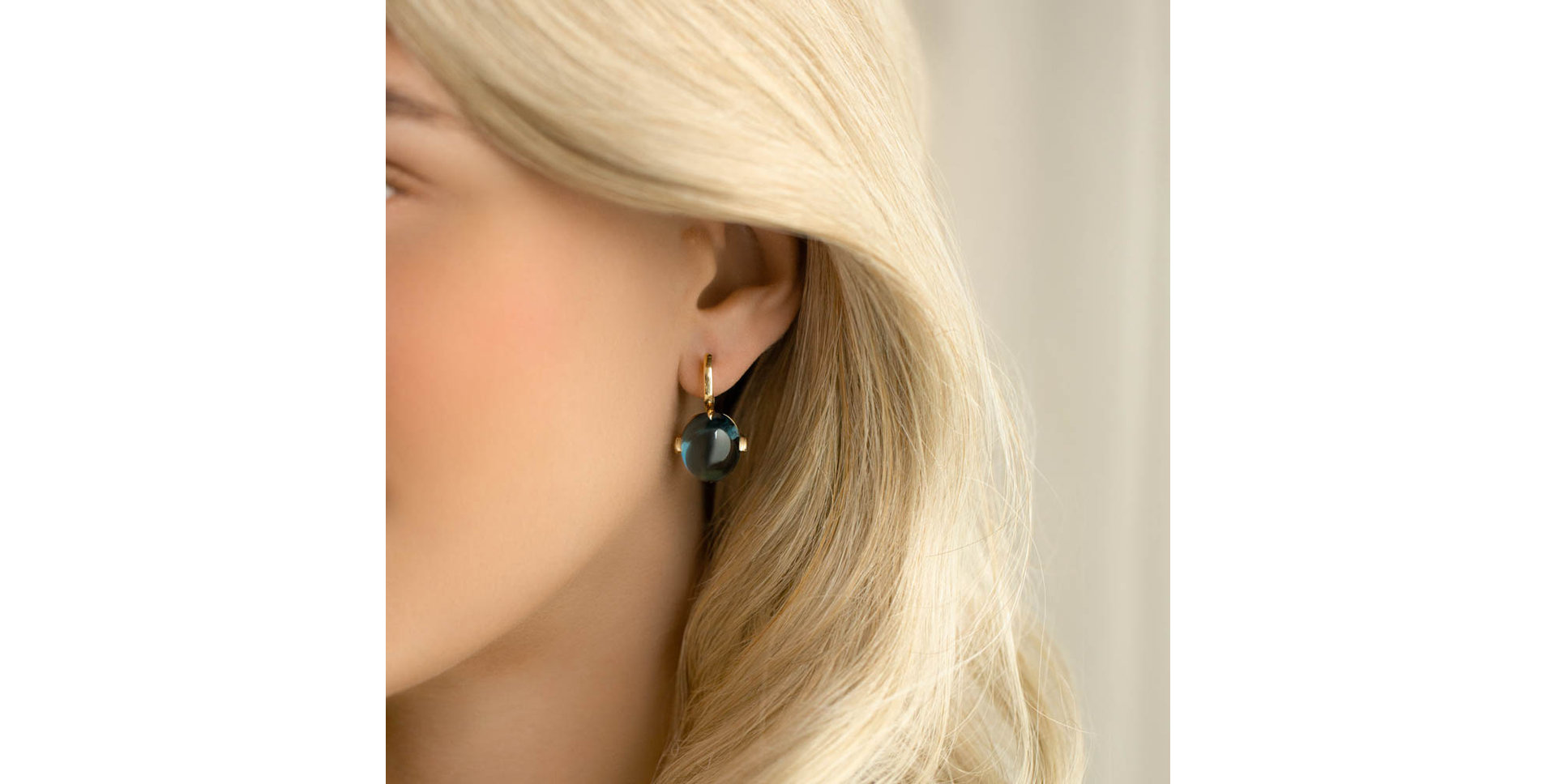 Náušnice s quartzom a diamantmi Shining Grace