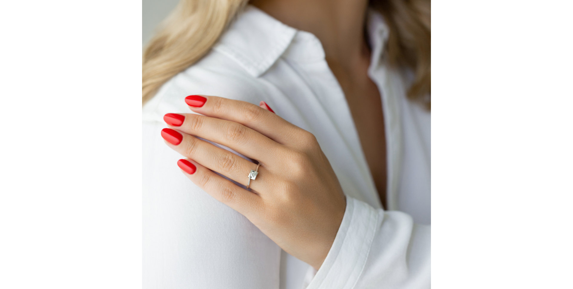 Prsteň s diamantom Classic Melody