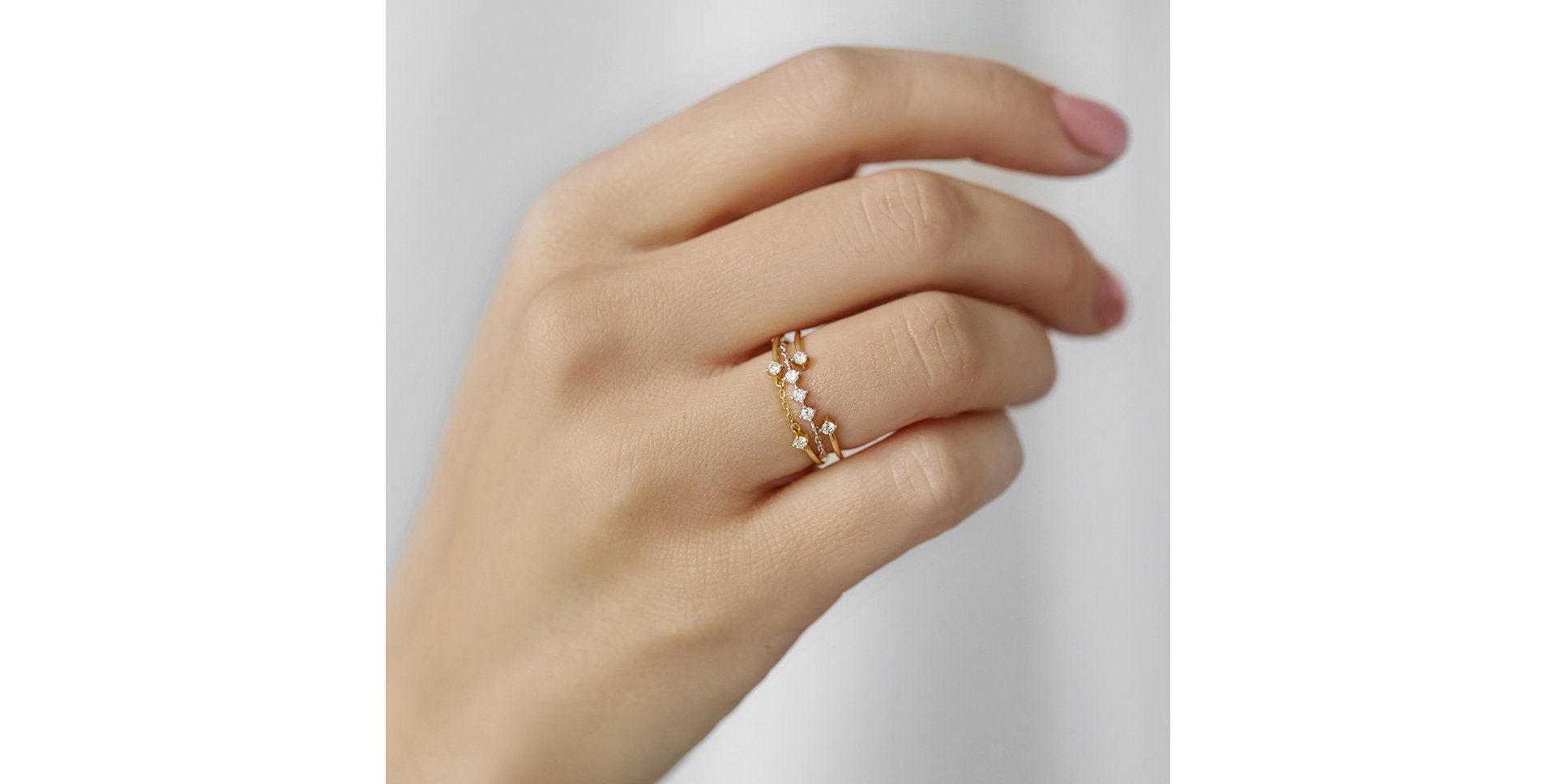 Prsteň s diamantmi Foxtrot