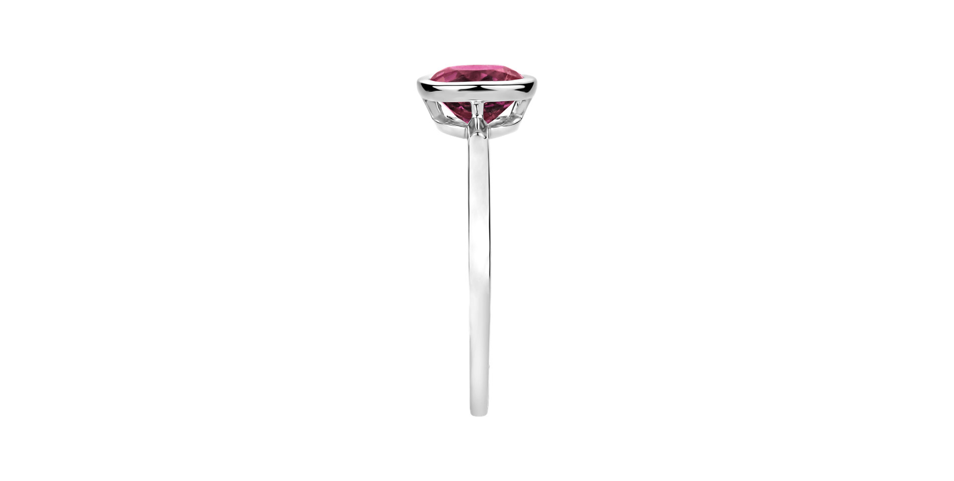 Prsteň s topásom pink Bonbon