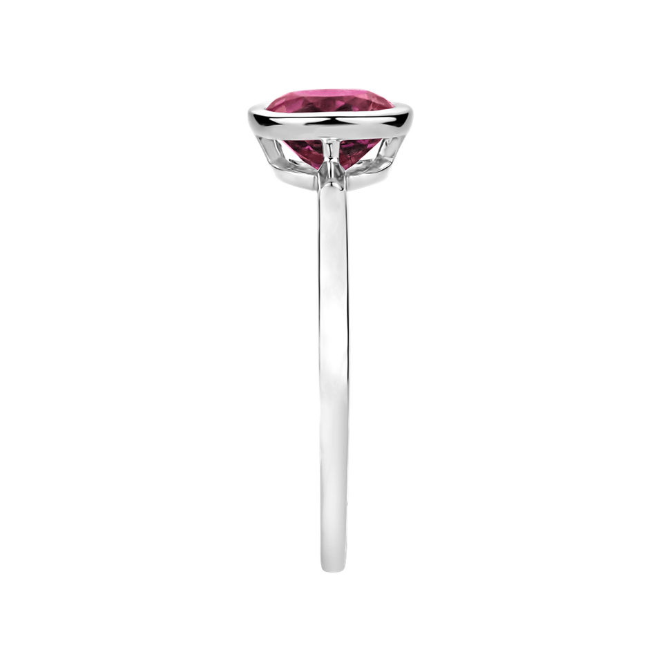 Prsteň s topásom pink Bonbon