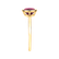 Prsteň s topásom pink Bonbon4