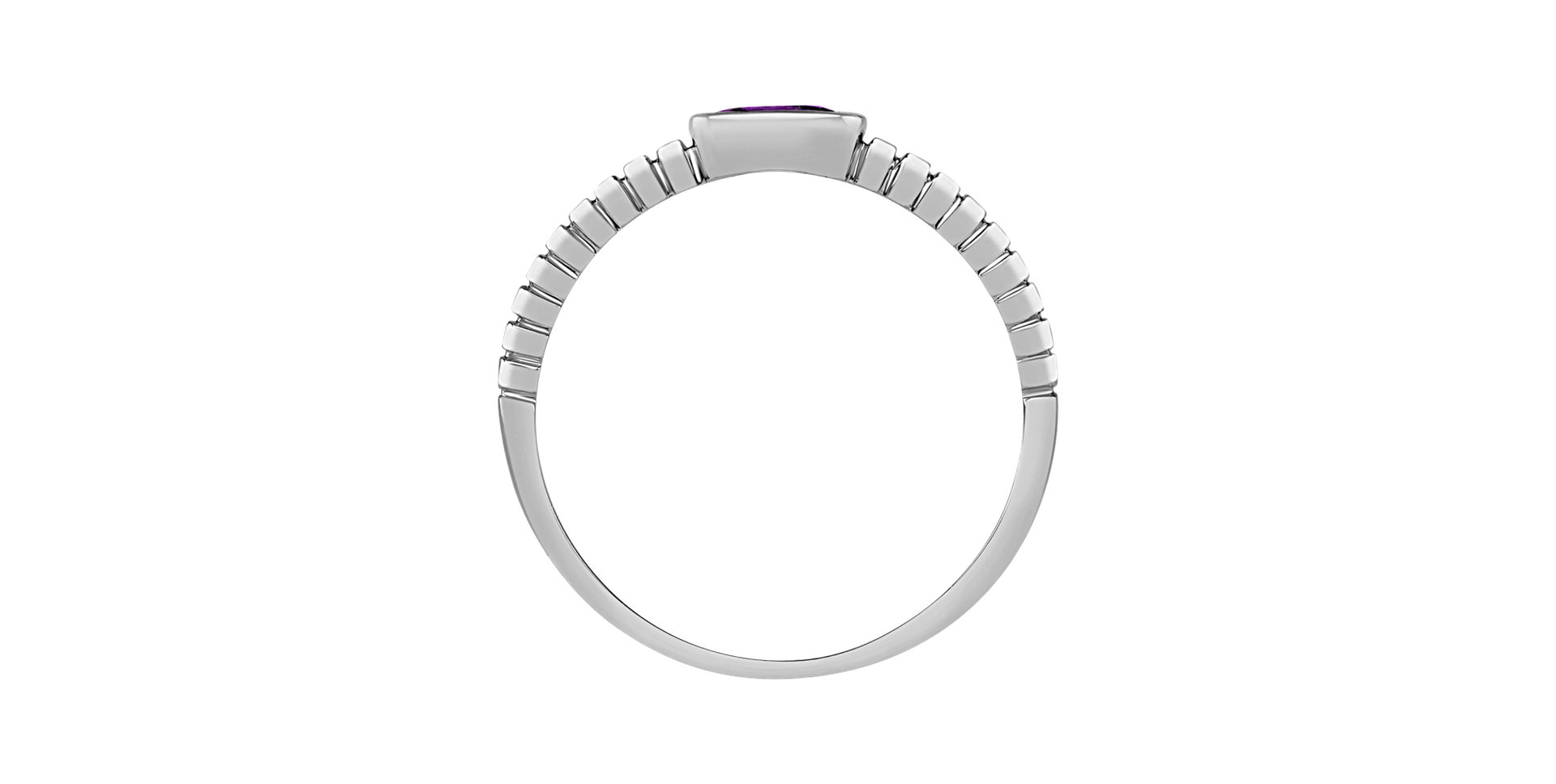 Prsteň s ametystom brazil Bonbon