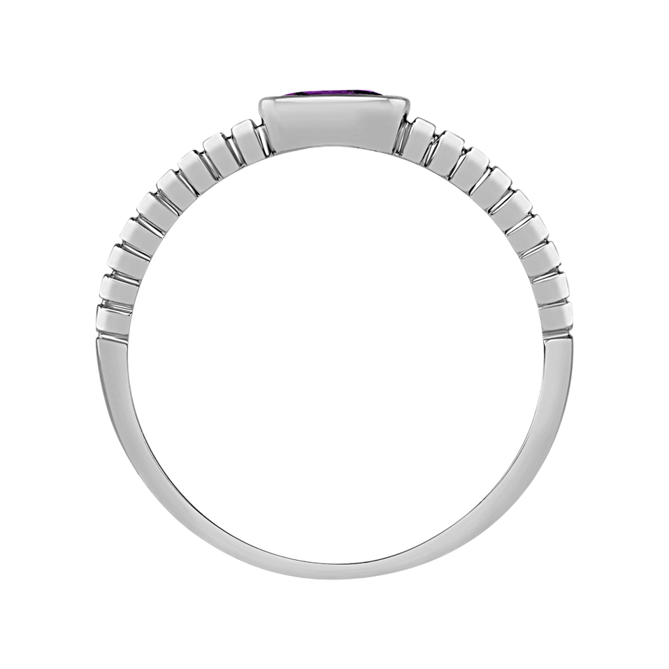 Prsteň s ametystom brazil Bonbon