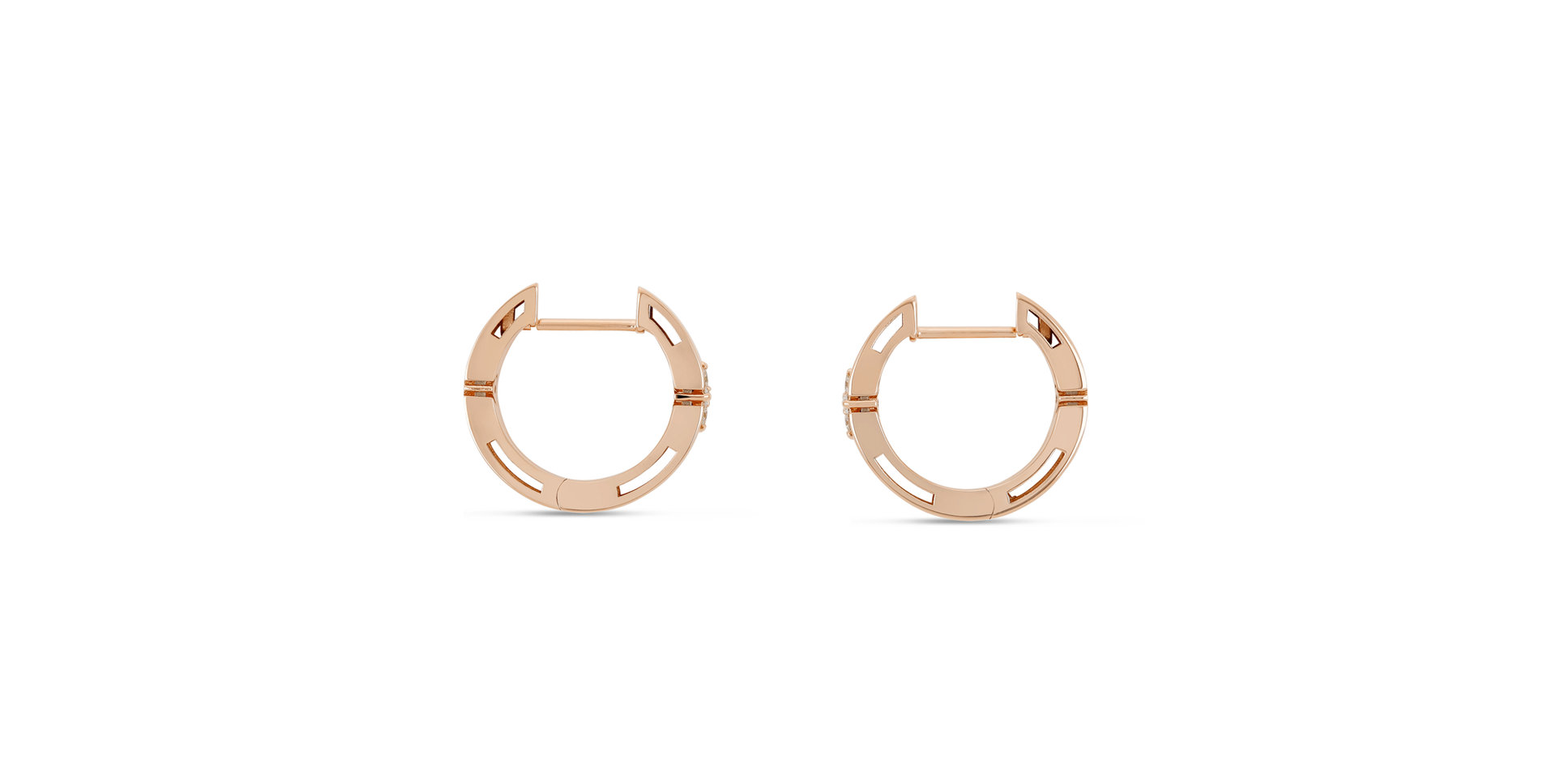 Náušnice s diamantmi Love in Verona