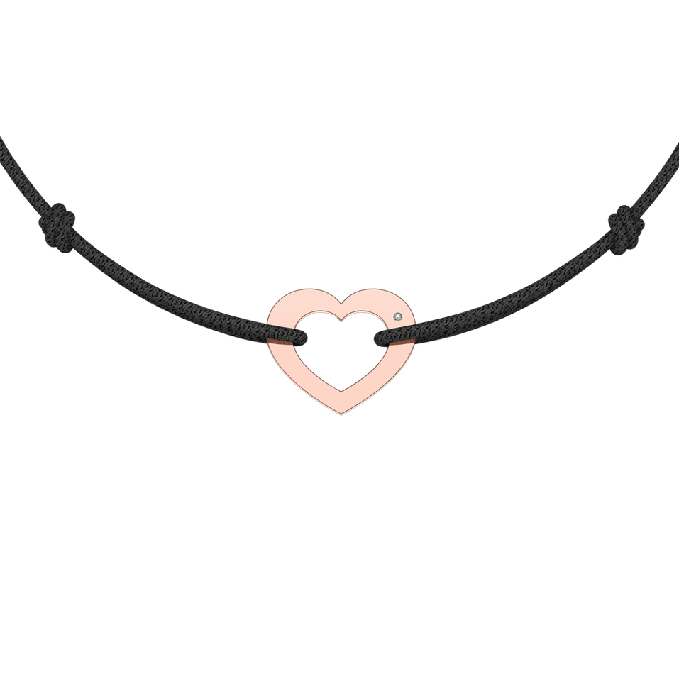 Diamantový náramok so šnúrkou Briliantový náramok so šnúrkou Love