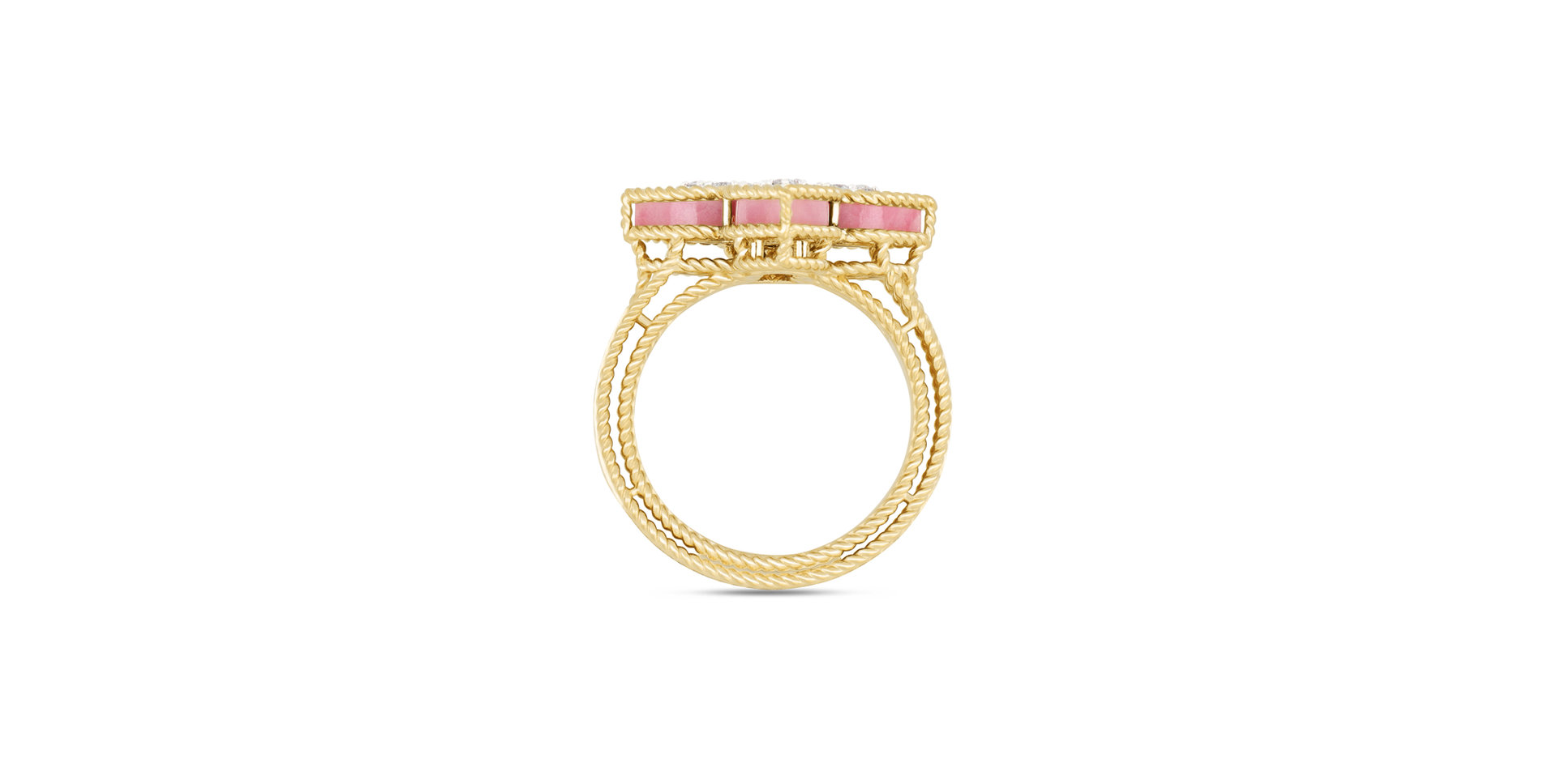 Prsteň s diamantmi a rhodolitom Princess Flower VENETIAN