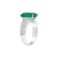 Prsteň s diamantmi a smaragdom Diamond Whisper4