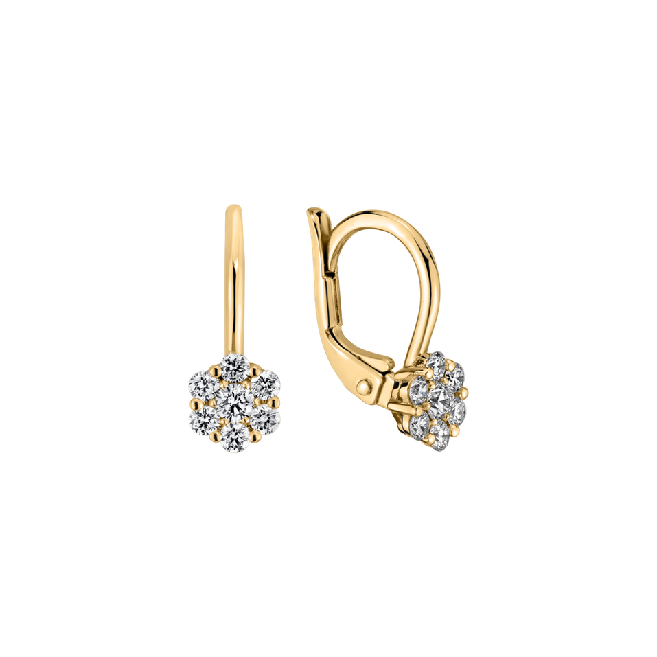 Náušnice s diamantmi Brilliance