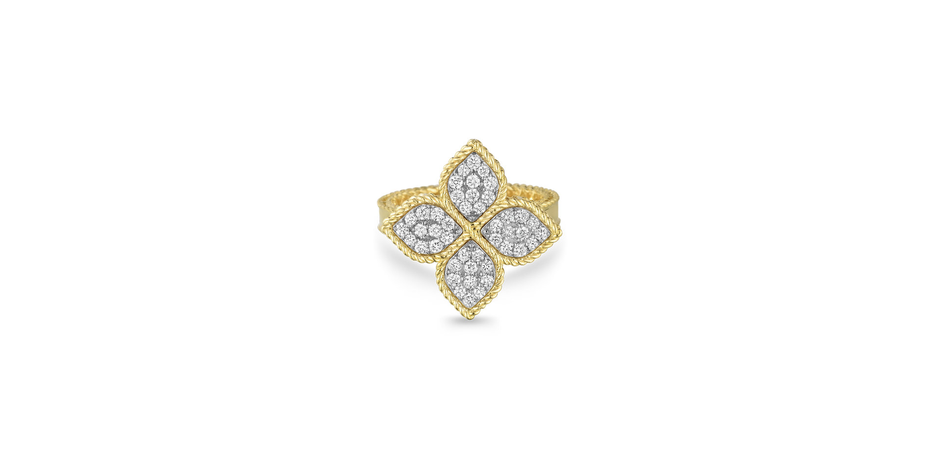 Prsteň s diamantmi Princess Flower