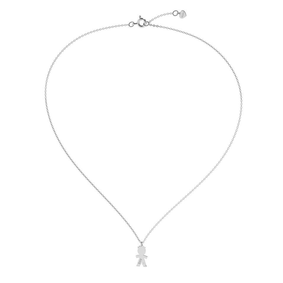 Náhrdelník s diamantom Boy