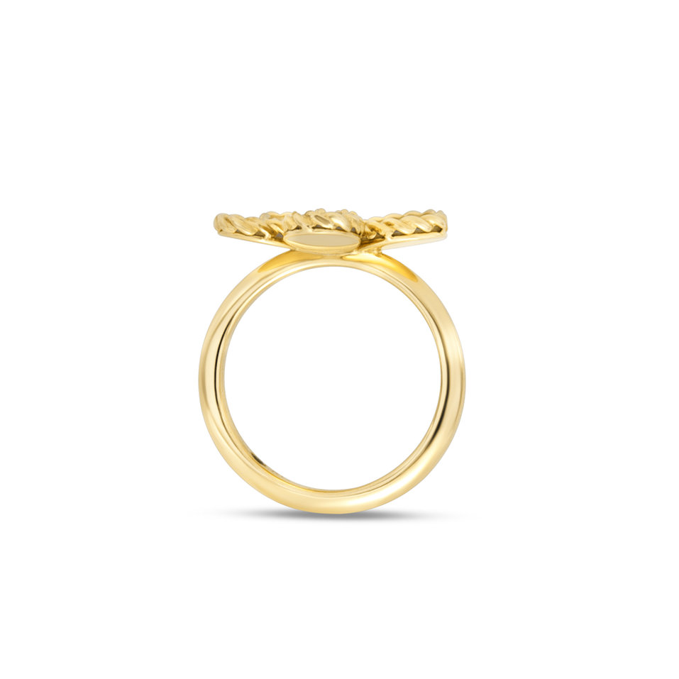 Prsteň s diamantom a perleťou Jasmine