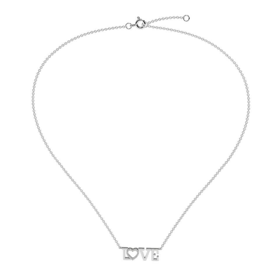 Náhrdelník s diamantmi Shimmer Love
