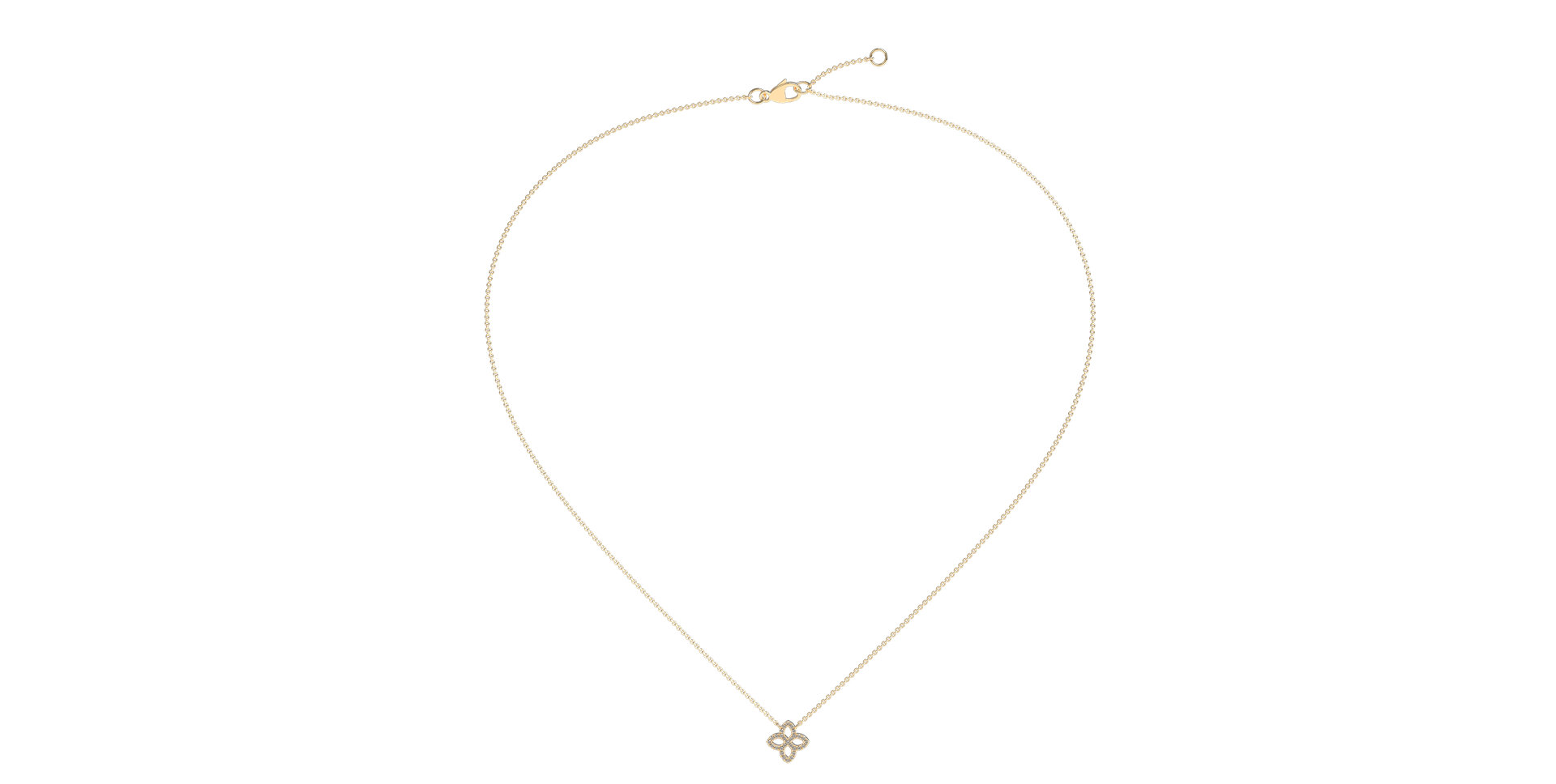 Náhrdelník s diamantmi Glamorous Petals