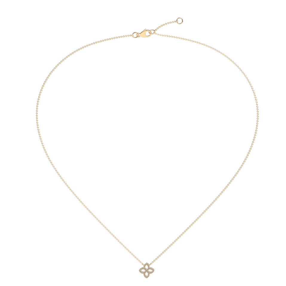 Náhrdelník s diamantmi Glamorous Petals