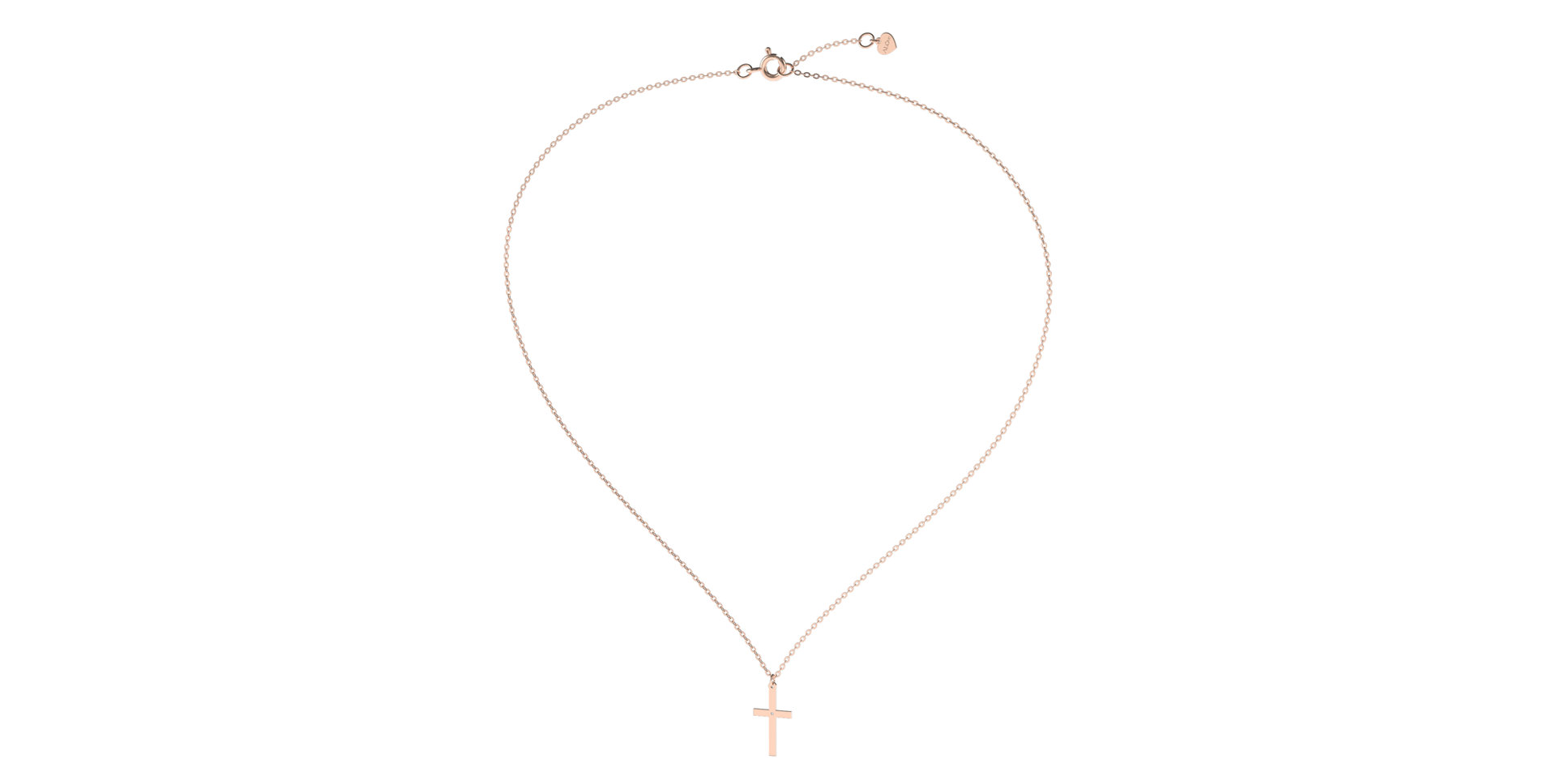 Náhrdelník s diamantom Little Cross