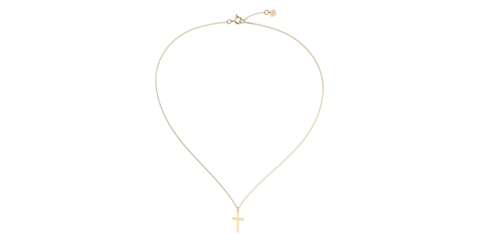 Náhrdelník s diamantom Little Cross
