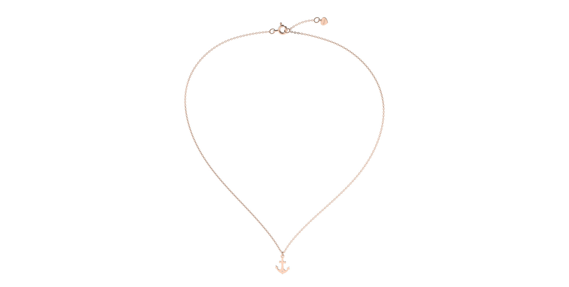 Náhrdelník s diamantom Diamond Anchor