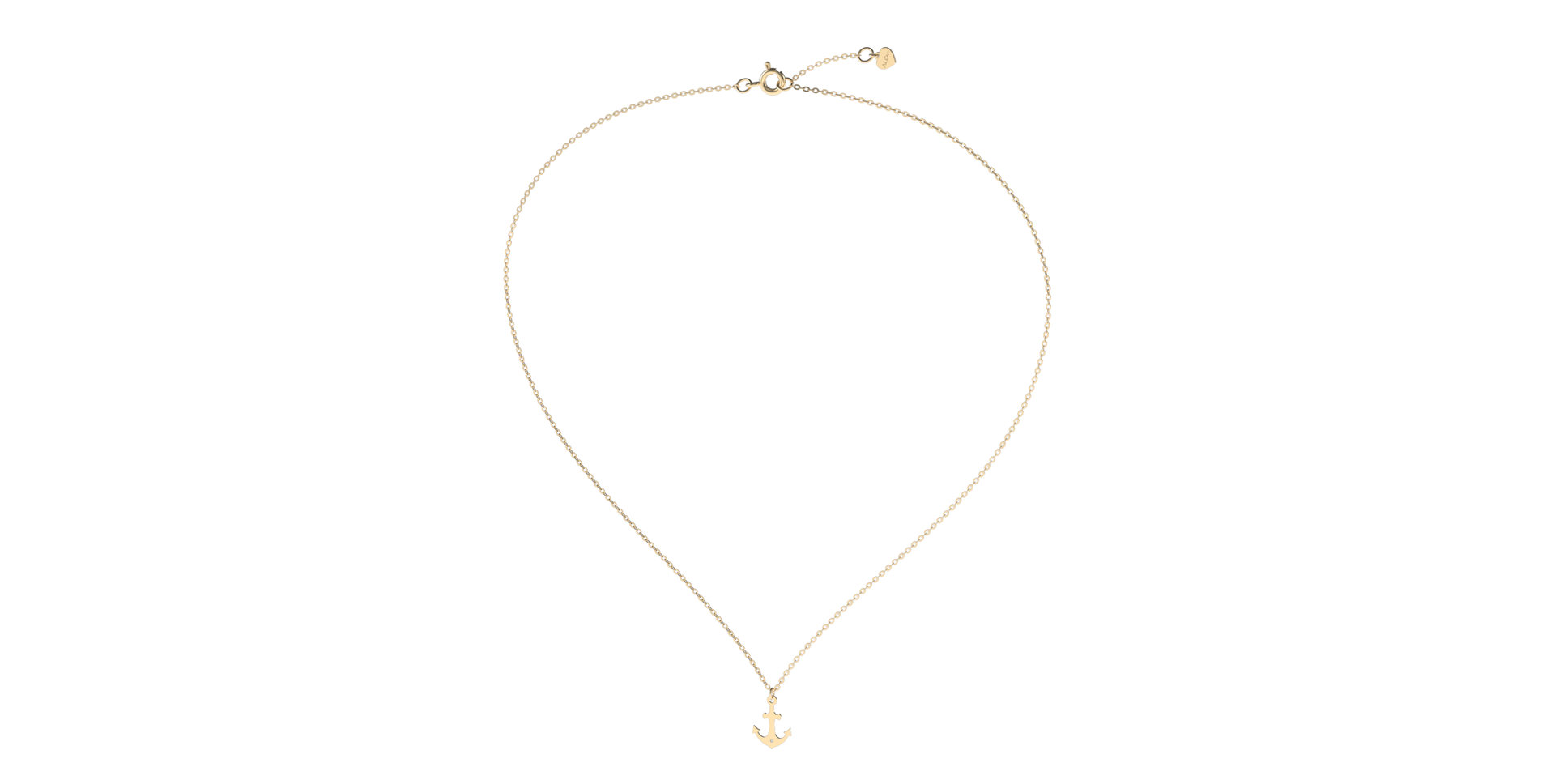 Náhrdelník s diamantom Diamond Anchor