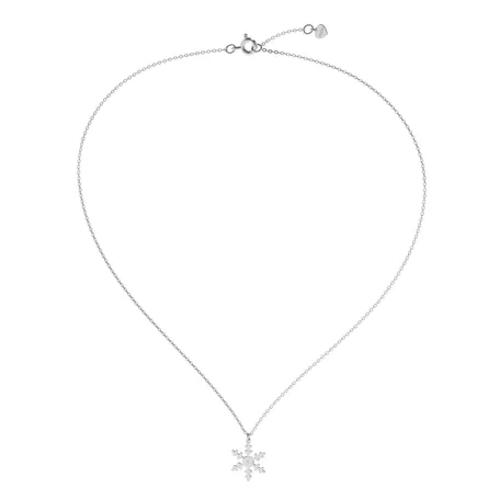 Náhrdelník s diamantom Snowflake