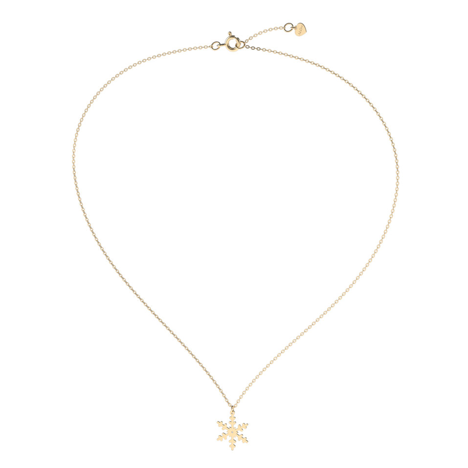 Náhrdelník s diamantom Snowflake