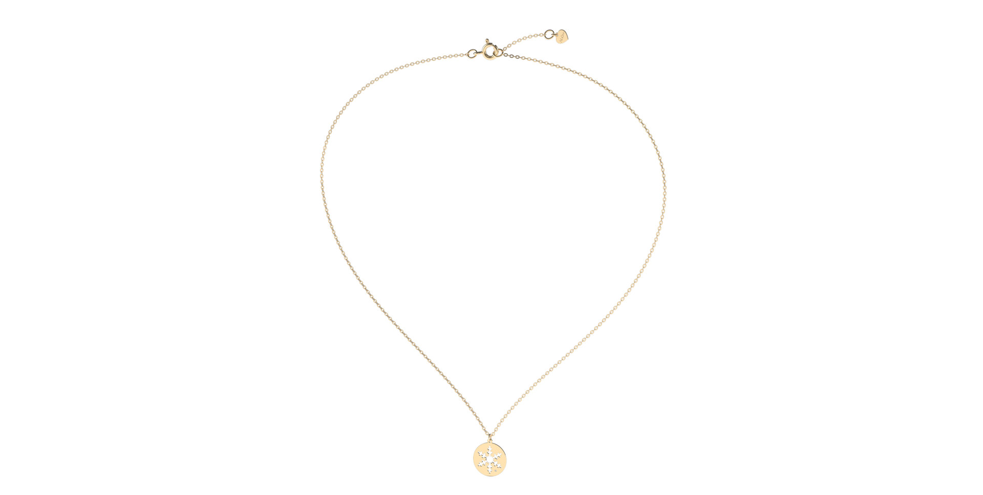 Náhrdelník s diamantom Diamond Snowflake