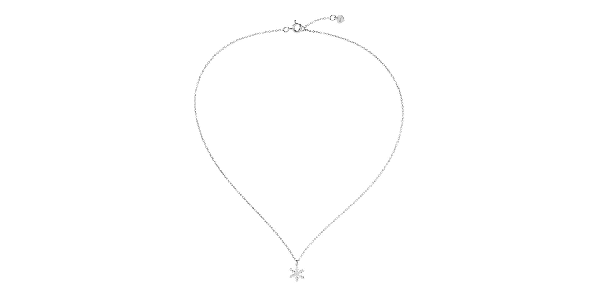 Náhrdelník s diamantom Little Snowflake