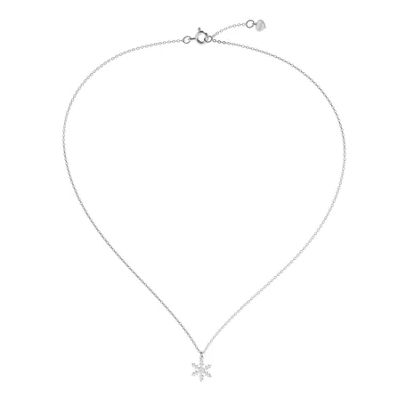 Náhrdelník s diamantom Little Snowflake