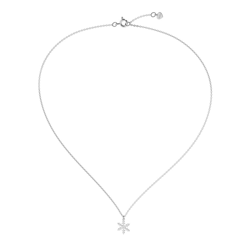 Náhrdelník s diamantom Little Snowflake