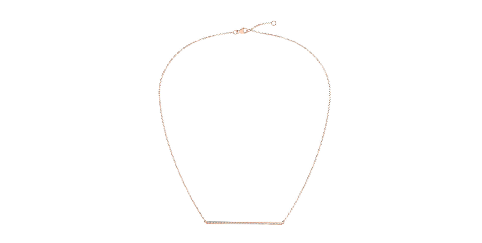 Náhrdelník s diamantmi Line