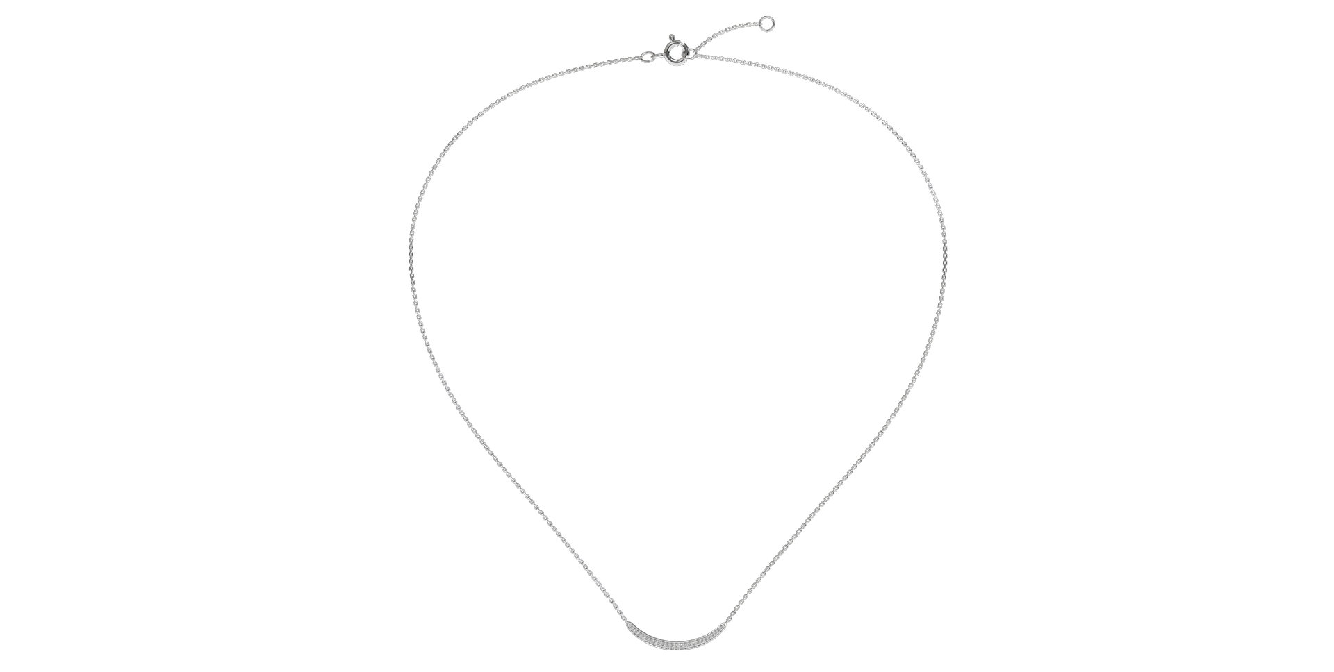 Náhrdelník s diamantmi Sparkling Line