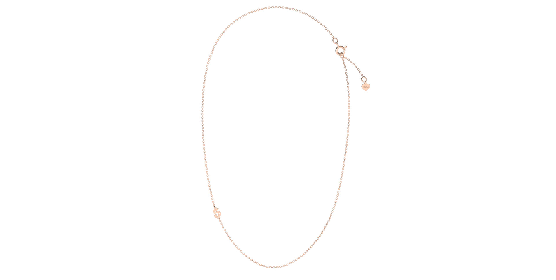 Náhrdelník s diamantom Lucky Five